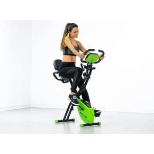 Opvouwbare Hometrainer met 8 Weerstandsniveaus en Hartslagmeter voor Thuis