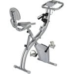 Opvouwbare Hometrainer met Magnetische Weerstand en Verstelbare Zadelrugleuning