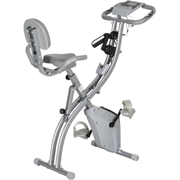 Opvouwbare Hometrainer met Magnetische Weerstand en Verstelbare Zadelrugleuning