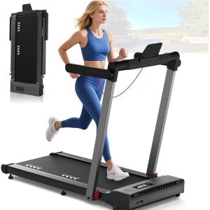 Opvouwbare Loopband voor Thuis - 3-in-1 Loopband tot 12 km/u met Hartslagmeter & App Bediening