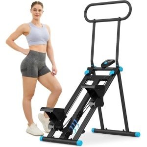 Opvouwbare Trapstepper Fitness Cardio Apparaat Thuis met LCD Display
