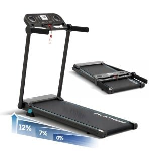 PH Fitness Endurance Loopband voor Thuis - 12 km/u - 3.0 PK Piekvermogen - Inklapbare Treadmill met 12 Programma's, Bluetooth FitShow App & 2-Staps Incline (7% & 12%)