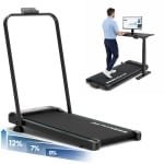 PH Fitness FitRunner Loopband - Walking Pad - 1-10 km/u - 2.5 PK - 2-Staps Incline (7% & 12%) - Bluetooth FitShow App - Inklapbaar - Afstandsbediening - Loopband voor Thuis - 130 kg