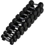 PH Fitness Hexa Dumbbell Voordeelset 2.5KG-15KG - 6 Paar (12-Delig) - Rubber Hexagon Dumbbells - Voor Home & Commercial Gym - Professionele Krachttraining & CrossFit Gewichten