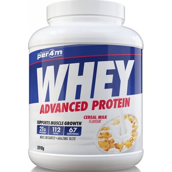 Per4m - Advanced Whey Protein - Cereal Milk - Proteine poeder - Eiwit shake - Eiwitpoeder - 2.01kg - Whey Protein - Eiwitshakes - Whey Proteine - Protein - Proteine - Proteine Shake - Shake - Fitness - Krachttraining - Gym