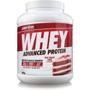 Per4m - Advanced Whey Protein - Red Velvet Cake - Proteine poeder - Eiwit shake - Eiwitpoeder - 2.01kg - Whey Protein - Eiwitshakes - Whey Proteine - Protein - Proteine - Proteine Shake - Shake - Fitness - Krachttraining - Gym
