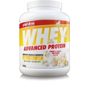 Per4m - Advanced Whey Protein - Sweet Salty Popcorn - Proteine poeder - Eiwit shake - Eiwitpoeder - 2.01kg - Whey Protein - Eiwitshakes - Whey Proteine - Protein - Proteine - Proteine Shake - Shake - Fitness - Krachttraining - Gym