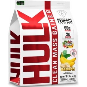 Perfect Sports Hulk Clean Mass Gainer (10lbs) Banana - Gewichtstoename - Zonder Creatine