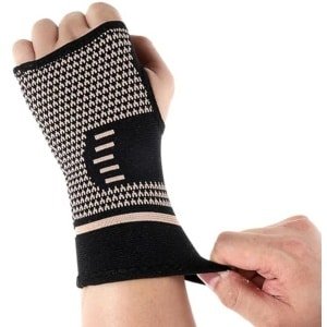 Polsbandages voor sport en fitness - 2 stuks, compressieve polsbeschermers voor krachttraining en bodybuilding