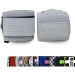 Polsbanden Krachttraining - Ondersteuning Gewrichten - Gewichtheffen Fitness - Verstevigde Stevigheid - 45cm Lengte - Grijs