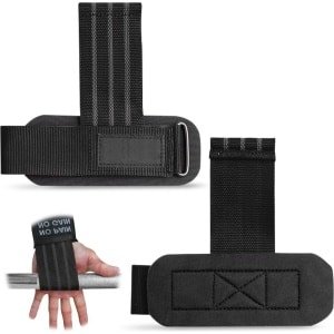 Polswrap lifting straps met gevoerde grip - 2 stuks voor krachttraining en fitness - bescherming van handpalmen fitness straps