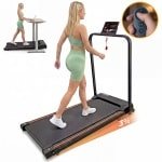 Premes - Loopband Pro V1 - Inklapbaar - 1-10 km/u - Met LED - Display - 3% Helling - Met Tablethouder - Loopbanden Voor Thuis - Hardloopband - Wandelband - Met Helling - Walking Pad - Treadmill - Fitness Apparaten - Electrisch - Opvouwbaar