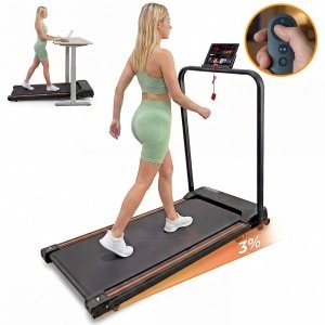 Premes - Loopband Pro V1 - Inklapbaar - 1-10 km/u - Met LED - Display - 3% Helling - Met Tablethouder - Loopbanden Voor Thuis - Hardloopband - Wandelband - Met Helling - Walking Pad - Treadmill - Fitness Apparaten - Electrisch - Opvouwbaar