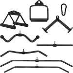 Premium Kabeltrekgrepen met Karabijnhaak voor Krachttraining