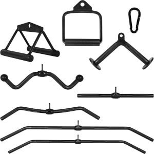 Premium Kabeltrekgrepen met Karabijnhaak voor Krachttraining