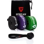 Premium fitnessbanden - tas en handleiding - weerstandsbanden voor crossfit - calisthenics - freeletics - optrekband - verschillende maten