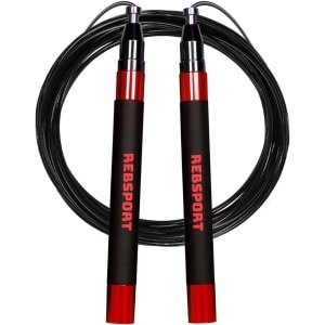 Professioneel Springtouw - Verstelbaar Touw - Crossfit Training - Zelfborgend Systeem - 25mm Kabels - Rood