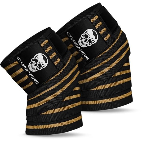 Professionele Kniebandages voor Krachttraining en Gewichtheffen (2 stuks, 180 cm)
