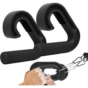 Pull Up Handvatten - Krachttraining Handvatten - Fitness Thuis - Neutrale Grip - 13.3cm Breed - Zwart