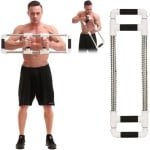 Push Down Bar Machine - Borst Expander - Armtrainer - Weerstandsveer Fitnessapparaat - Bovenlichaam Trainer - Draagbaar Fitness Toestel - Home Workout - Reiskit - Krachttraining - Borstspier Trainer - Schouder Arm Rug Oefeningen 20KG Sterk - Vrouwen)