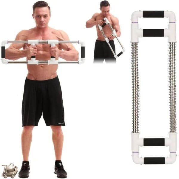 Push Down Bar Set - Borst Expander - Thuis Workout Apparatuur - Arm Trainer - Draagbare Veer Weerstand - Fitness Kit Voor Thuis, Reizen en Buiten Krachttraining Spierversterking Gym Accessoire - Fitness - Gym - Gewichten