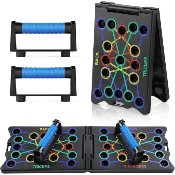 Push Up Bars Set met Push Up Stands - Antislip Bodempads - Verstevigde Constructie - Comfortabele Foam Handgrepen - Draagbare Opdruksteunen - Fitness Push Up Handvatten - Krachttraining en Spieropbouw - Thuis en Sportschool Oefenapparaat