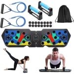 Push Up Board - 14 in 1 Opdrukbord - Fitness Board met 4 Weerstandsbanden - Push Up Bars - Thuis Fitness - Krachttraining