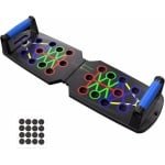 Push Up Board 14 in 1 met Push Up Handgrepen - Opvouwbaar Dipsysteem - Multifunctioneel Fitnessbord - Push Up Bar - Thuis Fitnessapparaat - Krachttraining voor Borst, Schouders, Armen, Rug en Buikspieren