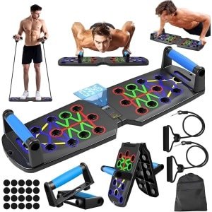 Push Up Board 26-in-1 - Multifunctioneel Thuis Trainingsapparaat - Fitness en Vetverbranding - Borstspier Oefeningen en Krachttraining - Professioneel Push Up Bord voor Mannen - Floor Workout Apparatuur