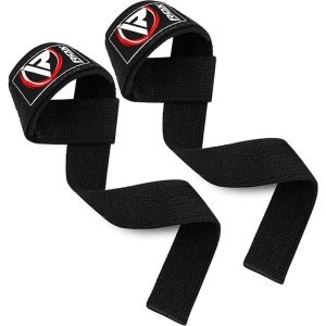 RDX Sports - Lifting Straps - Zwart - Fitness - Met padding en anti-slip grepen - Krachttraining Accessoires - Deadlift Straps - Powerlifting - Bodybuilding