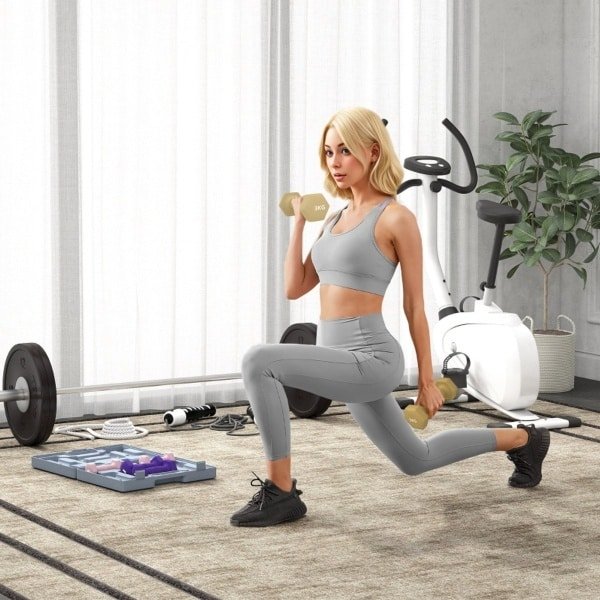 REDOM - Halterset 2-In-1 - Verstelbaar - Voor Krachttraining Thuis - Metaal En Kunststof - Zwart - 20 Kg