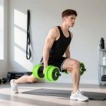 REDOM - Halterset - 4-In-1 Functie - Verstelbaar Gewicht - Voor Krachttraining Thuis - Kunststof - Rood