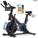 RFWR® Hometrainer voor Thuis Gym - Stationaire Fiets met Exclusieve App en 135 KG Gewichtscapaciteit