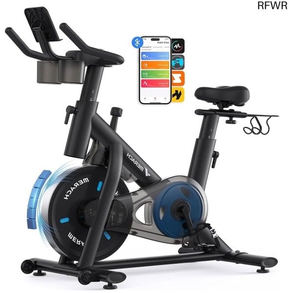 RFWR® Hometrainer voor Thuis Gym - Stationaire Fiets met Exclusieve App en 135 KG Gewichtscapaciteit