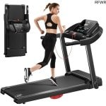 RFWR® Opvouwbare Elektrische Loopband met Hartslagmonitor en 12 Trainingsprogramma's