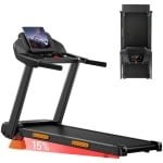 ROBORE SF20 Opvouwbare hometrainer met 15% helling, snelheid van 12 km/u, maximaal draagvermogen van 136 kg, stille borstelloze motor van 3,0 pk, loopband van 97 × 40 cm, drievoudige schokdemping, 7-laags kussen