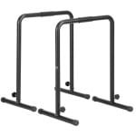 ROOTY Dip bars - Calisthenics - Dip station - Krachttraining - Paralettes - 65.5x47.9x102.2cm - Zwart - Tot 200kg - Voor thuis of in de gym