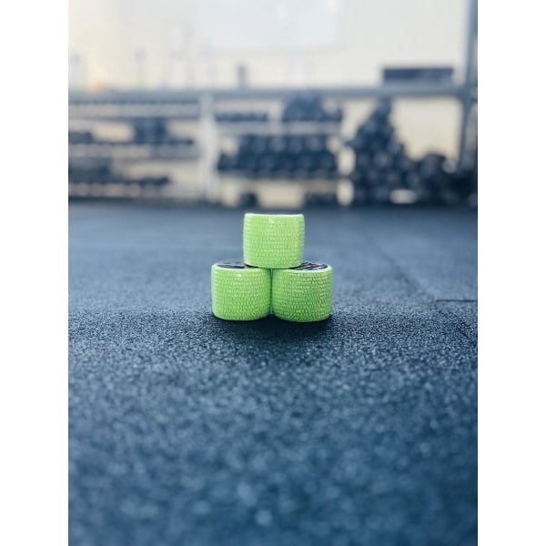 RXpursuit 3-Pack Groen Premium Sticky Stretch Lifting Thumb Hookgrip Tape for Weightlifting, CrossFit, Powerlifting, Strength Training. Athletic Sport Tape