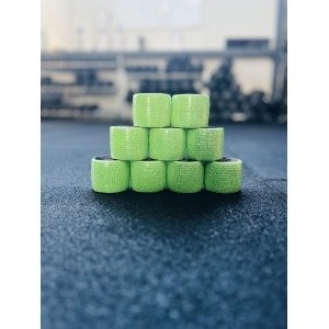 RXpursuit 9-Pack Groen Premium Sticky Stretch Lifting Thumb Hookgrip Tape for Weightlifting, CrossFit, Powerlifting, Strength Training. Athletic Sport Tape