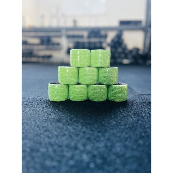 RXpursuit 9-Pack Groen Premium Sticky Stretch Lifting Thumb Hookgrip Tape for Weightlifting, CrossFit, Powerlifting, Strength Training. Athletic Sport Tape