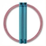 RXpursuit Speedrope Springtouw voor CrossFit - Perfect voor snelle Single Unders en Double Unders - Super Snelle Lagers - Aluminium Handvaten - Blauw-Roze