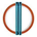 RXpursuit Speedrope Springtouw voor CrossFit - Perfect voor snelle Single Unders en Double Unders - Super Snelle Lagers - Aluminium Handvaten - Blauw-Oranje