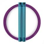 RXpursuit Speedrope Springtouw voor CrossFit - Perfect voor snelle Single Unders en Double Unders - Super Snelle Lagers - Aluminium Handvaten - Blauw-Paars