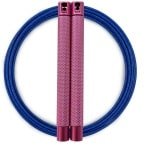 RXpursuit Speedrope Springtouw voor CrossFit - Perfect voor snelle Single Unders en Double Unders - Super Snelle Lagers - Aluminium Handvaten - Roze-Blauw