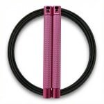 RXpursuit Speedrope Springtouw voor CrossFit - Perfect voor snelle Single Unders en Double Unders - Super Snelle Lagers - Aluminium Handvaten - Roze-Zwart