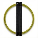RXpursuit Speedrope Springtouw voor CrossFit - Perfect voor snelle Single Unders en Double Unders - Super Snelle Lagers - Aluminium Handvaten - Zwart-Geel