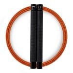 RXpursuit Speedrope Springtouw voor CrossFit - Perfect voor snelle Single Unders en Double Unders - Super Snelle Lagers - Aluminium Handvaten - Zwart-Oranje