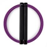RXpursuit Speedrope Springtouw voor CrossFit - Perfect voor snelle Single Unders en Double Unders - Super Snelle Lagers - Aluminium Handvaten - Zwart-Paars