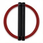 RXpursuit Speedrope Springtouw voor CrossFit - Perfect voor snelle Single Unders en Double Unders - Super Snelle Lagers - Aluminium Handvaten - Zwart-Rood