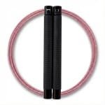 RXpursuit Speedrope Springtouw voor CrossFit - Perfect voor snelle Single Unders en Double Unders - Super Snelle Lagers - Aluminium Handvaten - Zwart-Roze